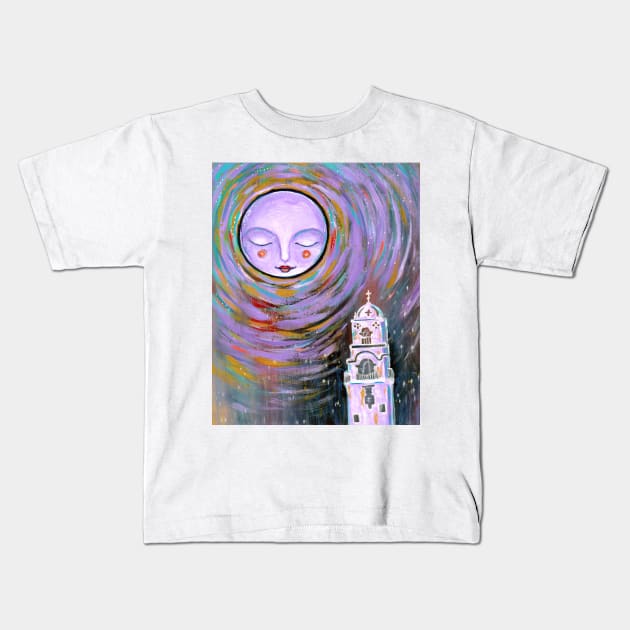 Ojai Lavender Moon Kids T-Shirt by gaea